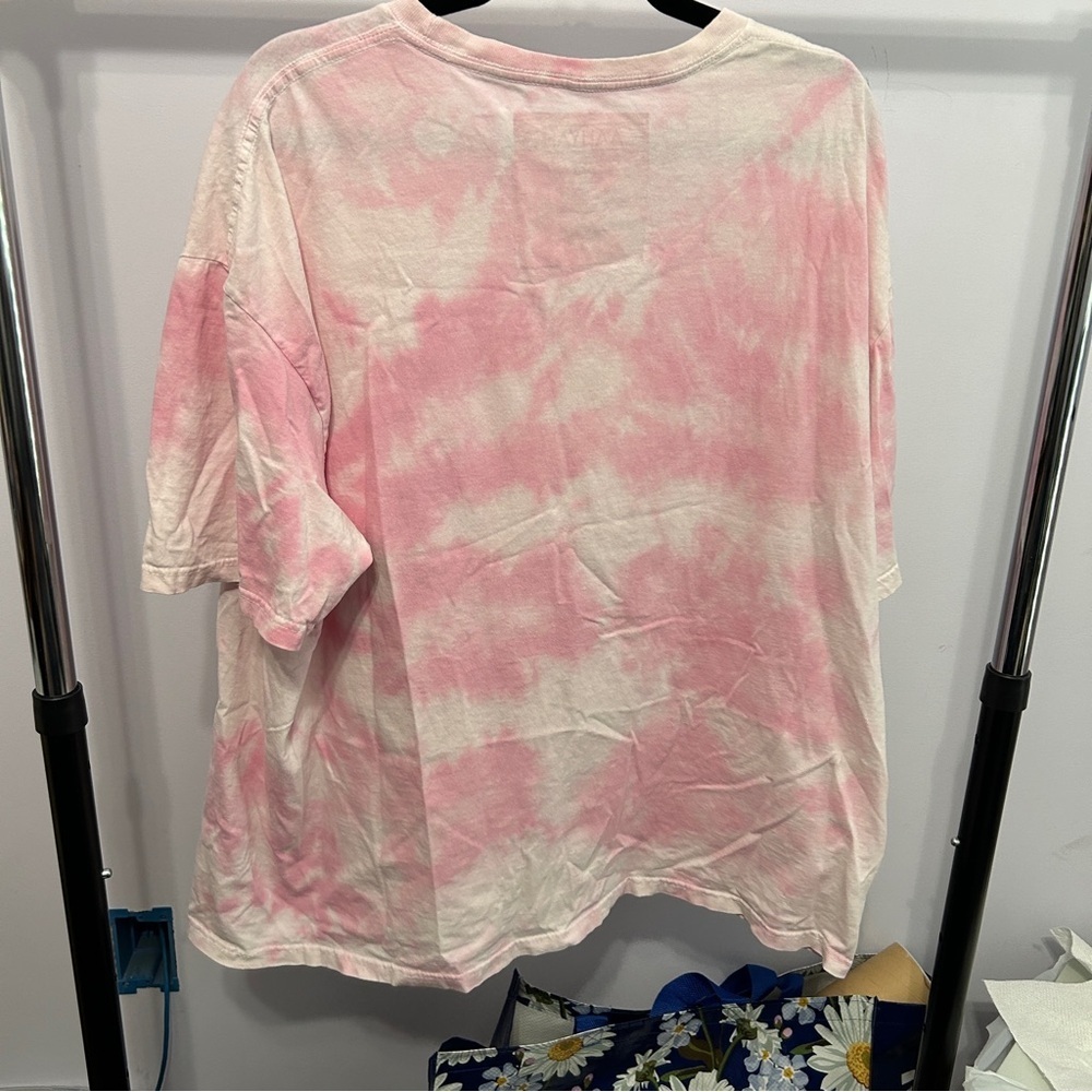 Aaliyah Pink Tie Dye Graphic Tshirt Size Large - "Ashlee" - Picture 3 of 16